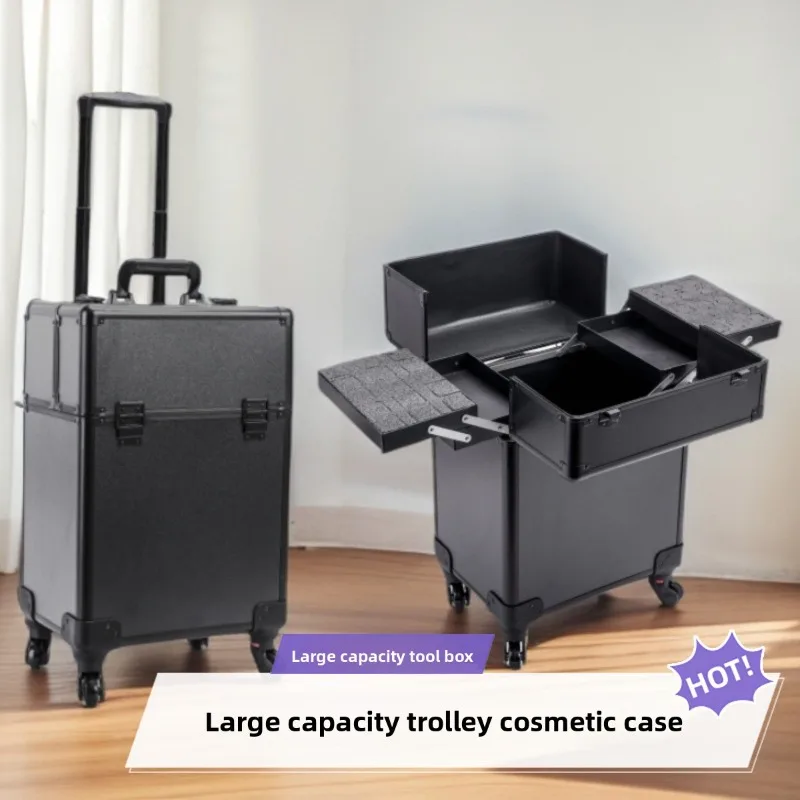 Nail Art - Rolling Cosmetic Luggage Organizer Large Capacity