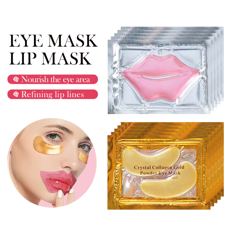 10/20pcs Golden Crystal Collag - Collagen Under Eye Patches recension och pris