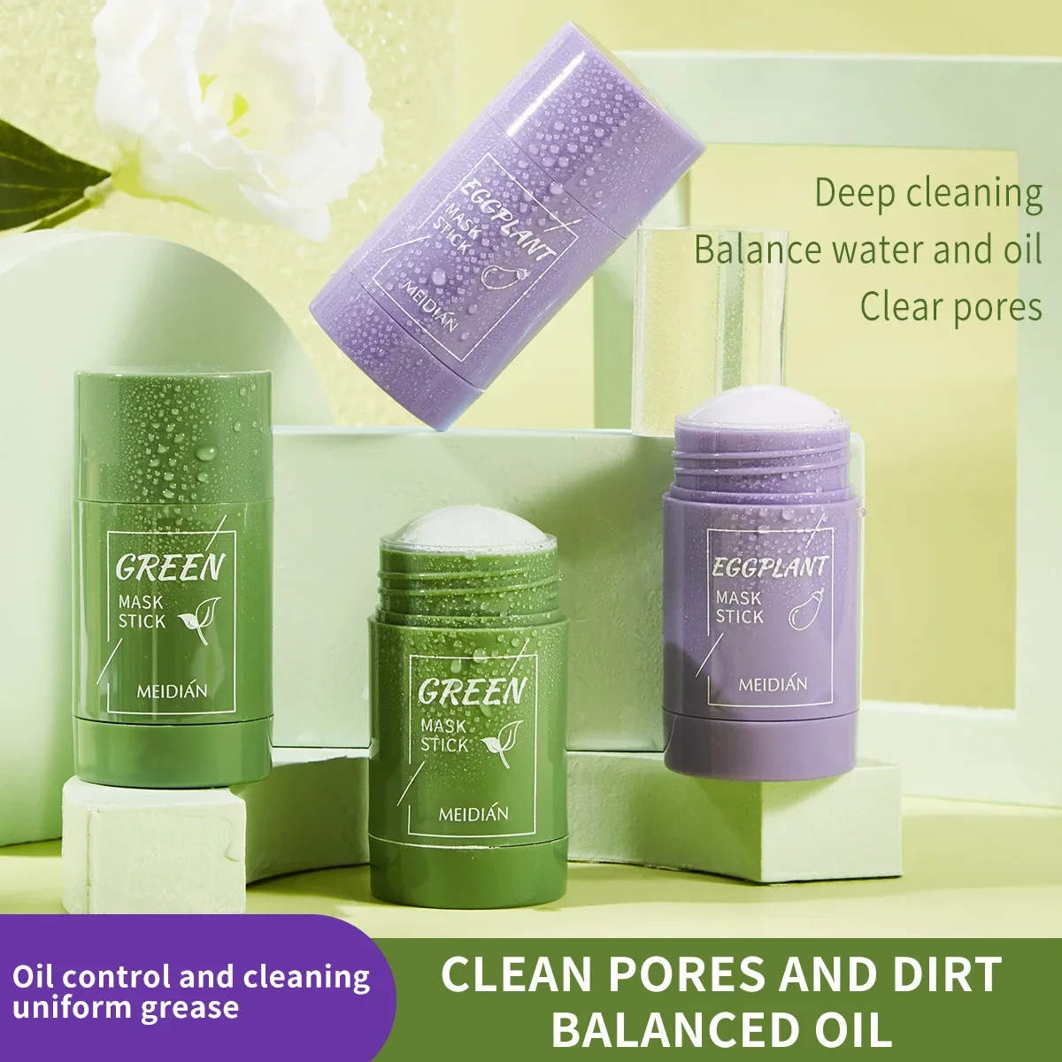 Hot Sale Green Tea Mask Stick  - Green Tea Cleansing Clay Mask recension och pris