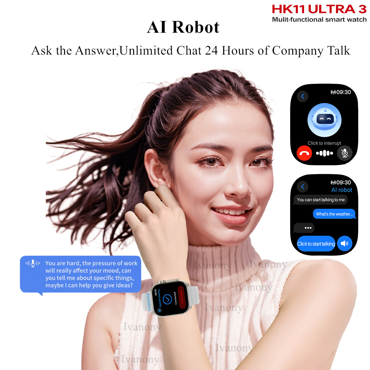 New Smart Watch HK11 Ultra 3 4 - Health Monitors recension och pris