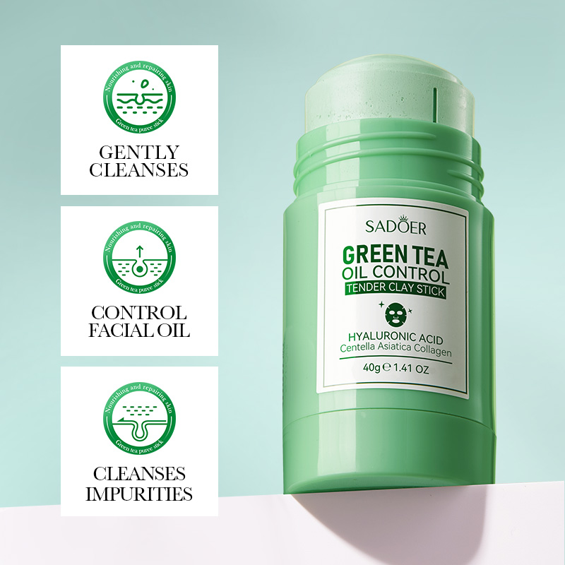 SADOER Green Tea & Rose Clay M - Green Tea Cleansing Clay Mask recension och pris