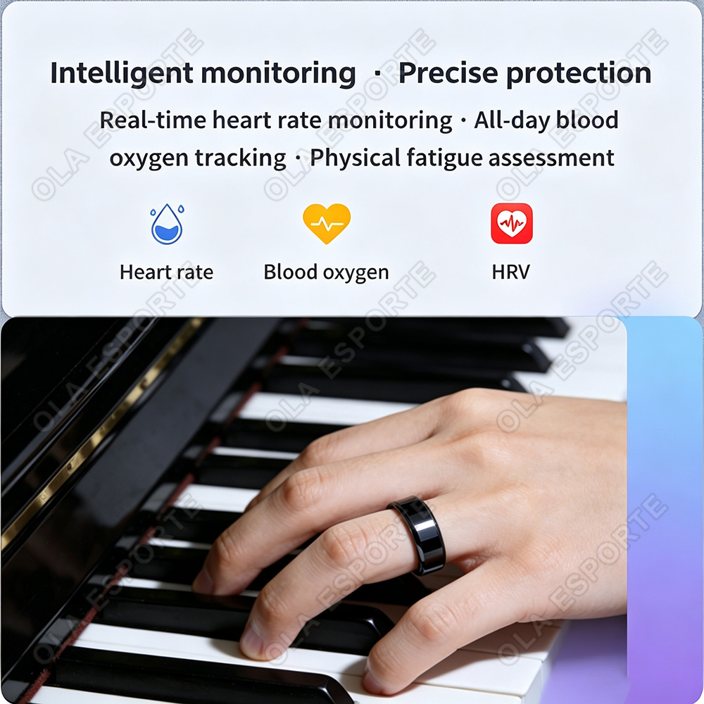 Ceramic Smart Ring Heart Rate  - Health Monitors recension och pris