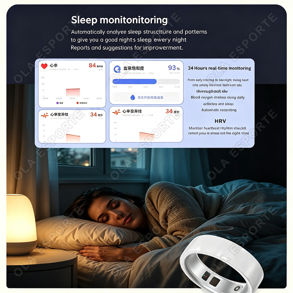 Ceramic Smart Ring Heart Rate  - Health Monitors recension och pris