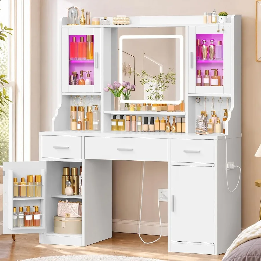 Makeup vanity desk with mirror - Makeup recension och pris