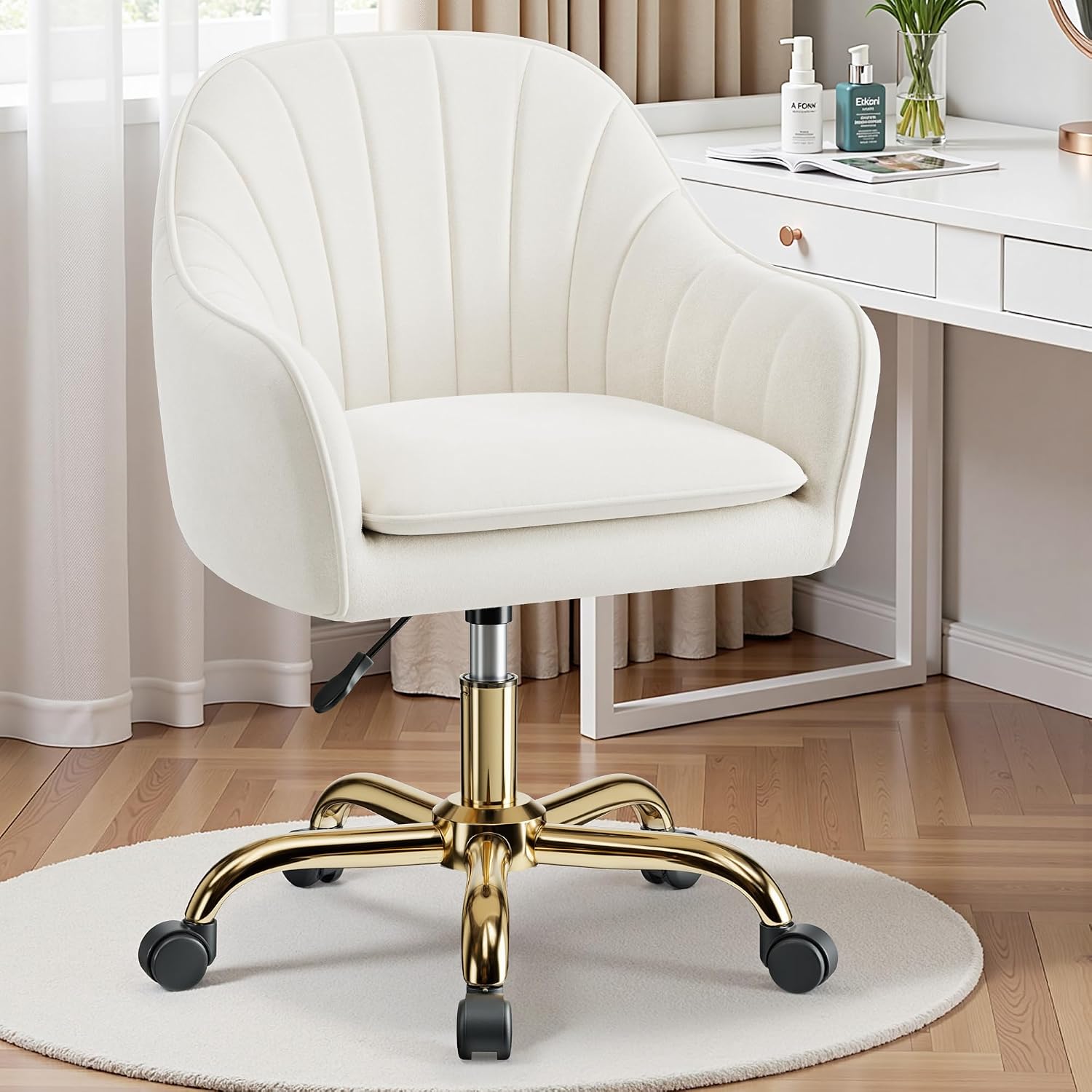 Vanity Chair with Wheels, Comf - Makeup recension och pris
