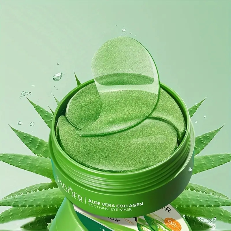 60 Pieces of Aloe Vera Collage - Collagen Under Eye Patches recension och pris